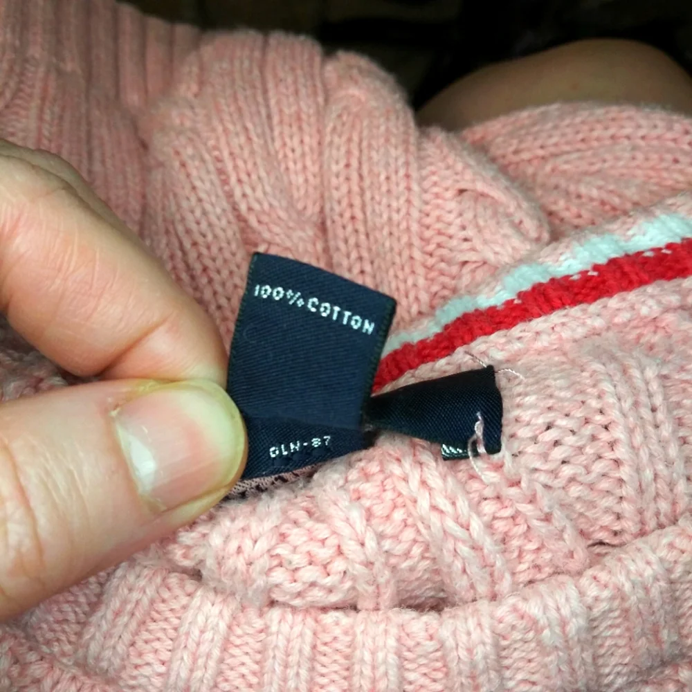 Land's End Drifter Cable Crew Neck Sweater In Cameo Pink/Clay Bisque Heather - Picture 7 of 10